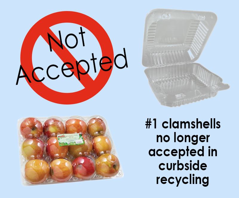 Clamshell no longer accepted.